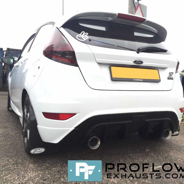 Proflow Custom Dual Tailpipes Rear Exhaust for Ford Fiesta ST