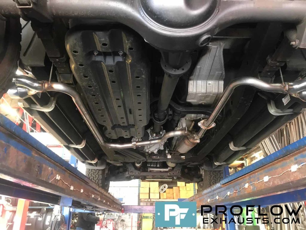 Custom Exhaust Ford Ranger Dual System stainless steel