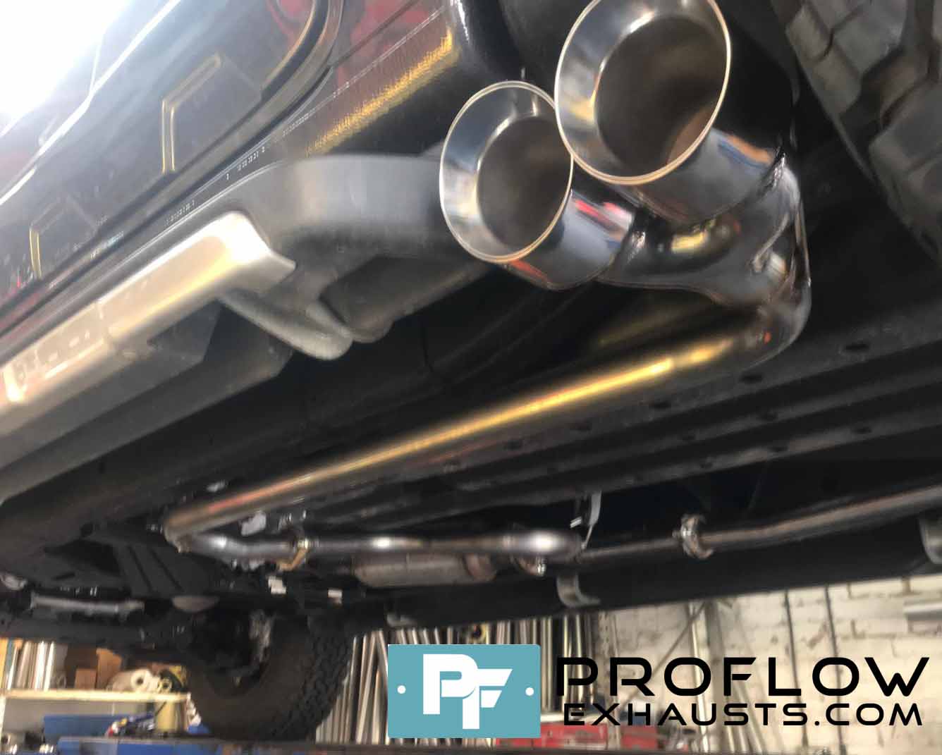 Custom Exhaust Ford Ranger Dual System stainless steel