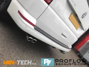 VW Transporter T5 Custom Exhaust Middle And Dual Exit Rear With Twin Tailpipes (3)
