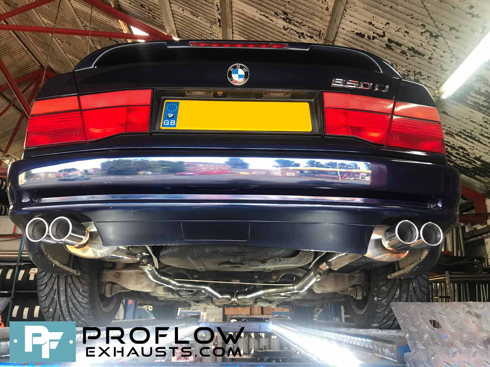 Proflow Custom Built Stainless Steel Exhaust For BMW 8 Series Mid And ...