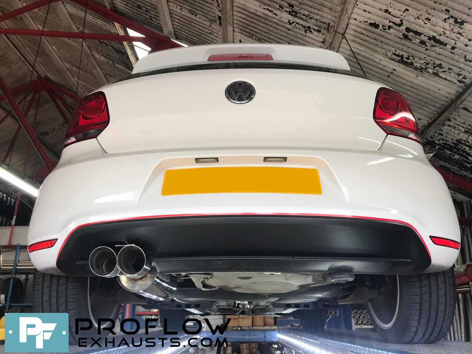 Proflow Custom Exhaust Polo GTi Stainless Steel Middle And Rear (2)