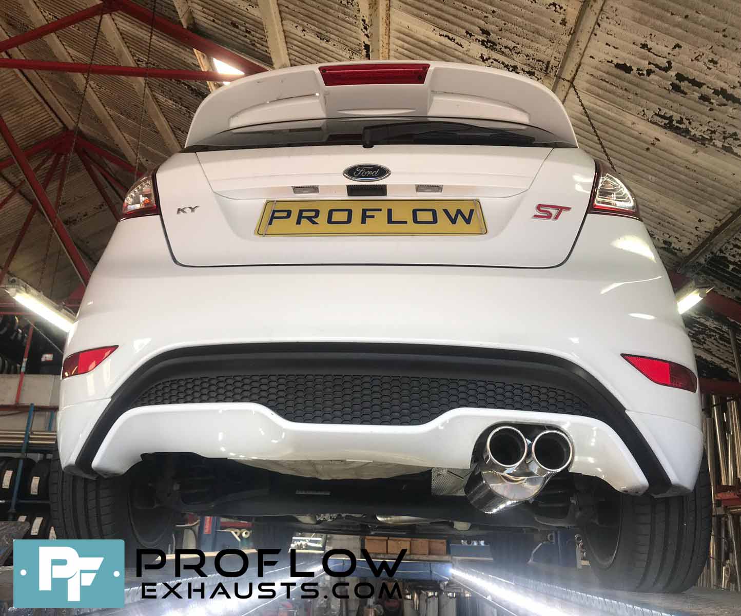 Proflow Custom Built Exhaust Ford Fiesta ST Stainless Steel Exhaust Middle And Rear With Tx023 Tailpipe (2)