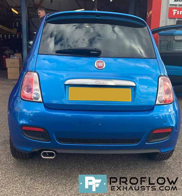 Proflow Exhausts Back Box Delete Fiat 500 with Stainless Steel