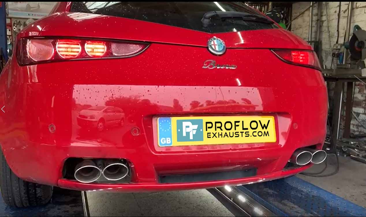 Proflow Stainless Steel Custom Exhaust Alpha Brera Back Box