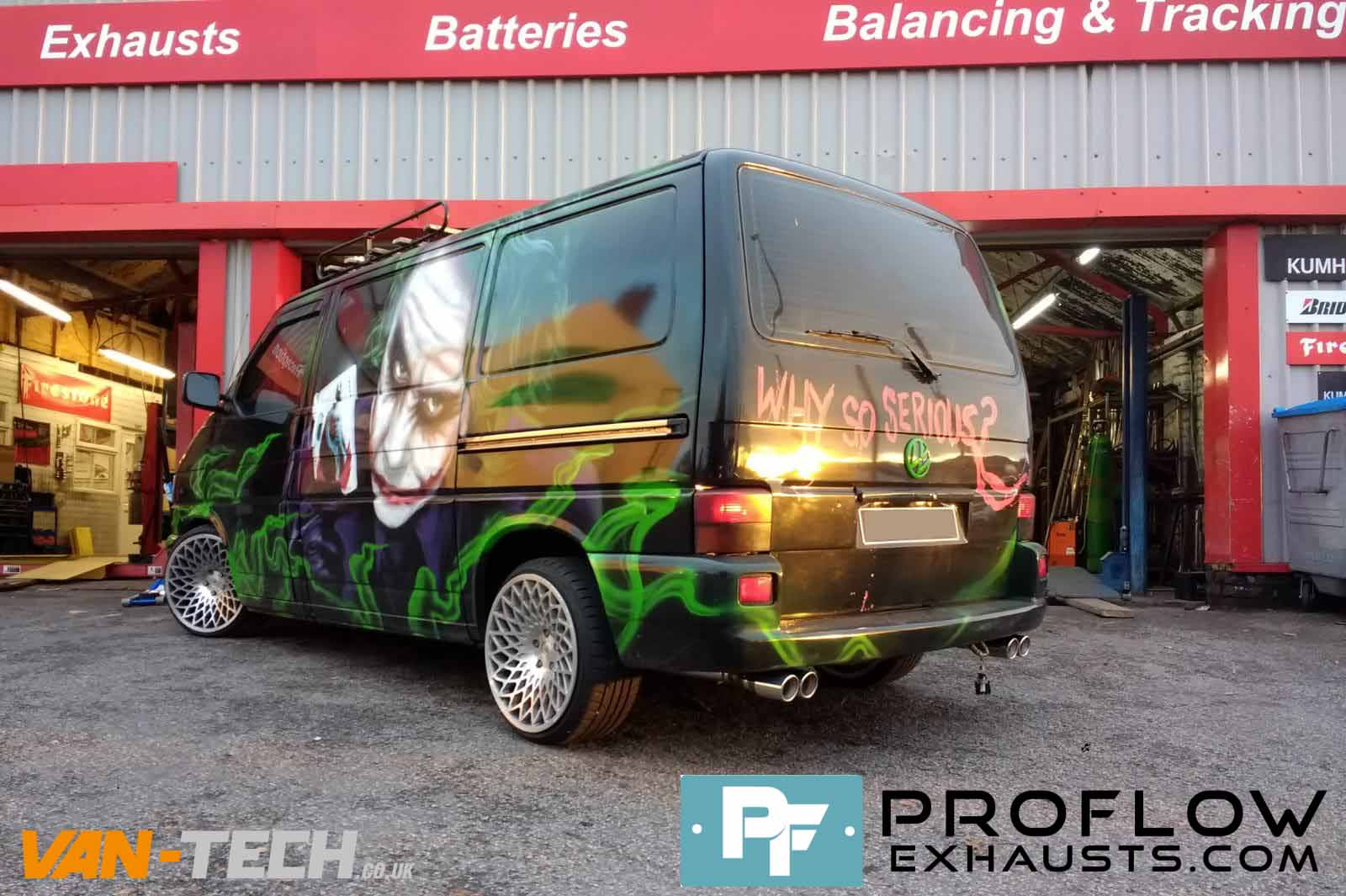 Proflow Exhausts Middle and Dual Rear for VW Transporter T4