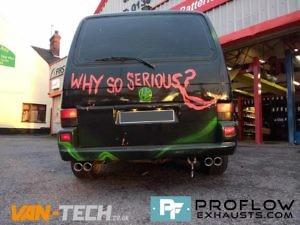 Proflow Exhausts Middle and Dual Rear for VW Transporter T4