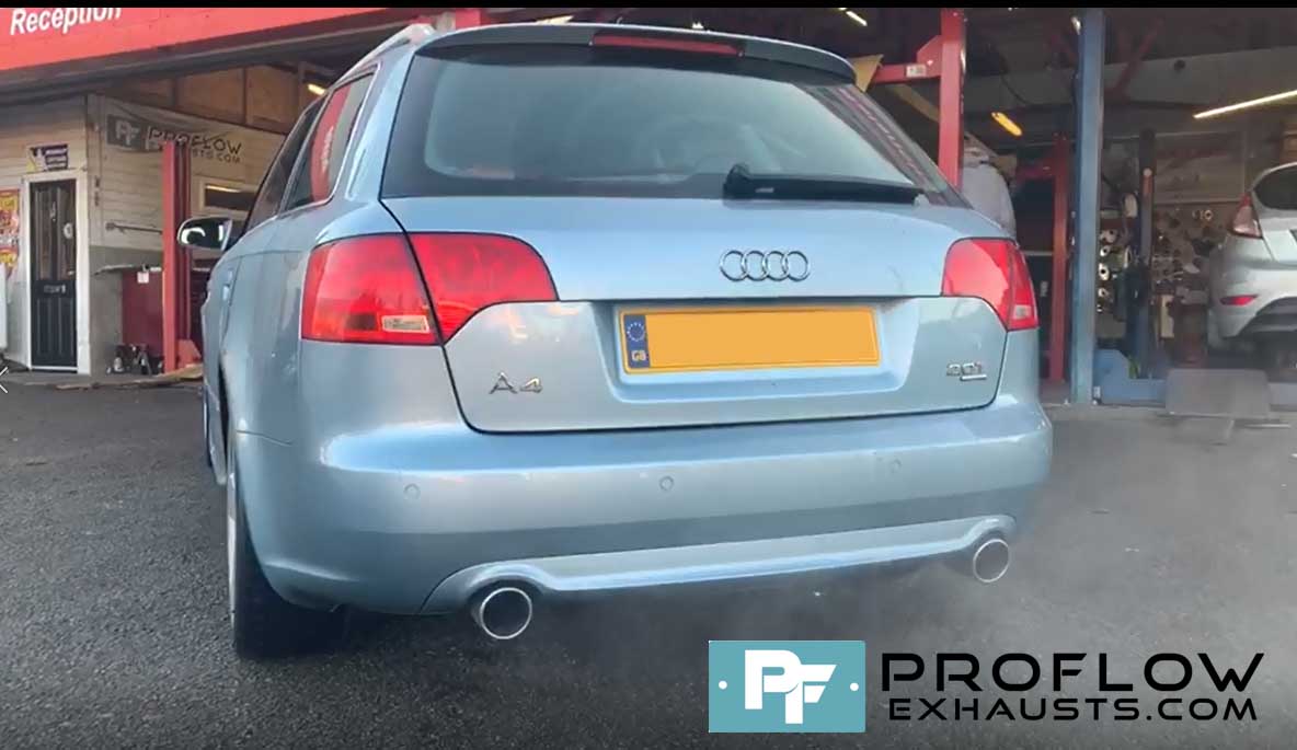 Proflow Audi A4 Custom Exhaust Stainless Steel Middle And Dual Rear (3)