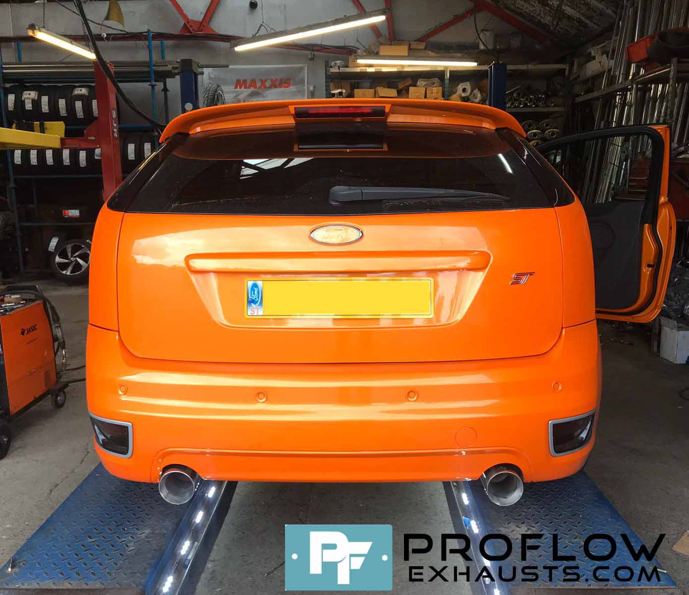 Proflow Exhausts Back Box Delete Dual Rear for Ford Focus ST