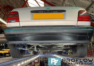 Proflow Exhausts Back Box Delete with Twin Burnt Tip Effect Tailpipe