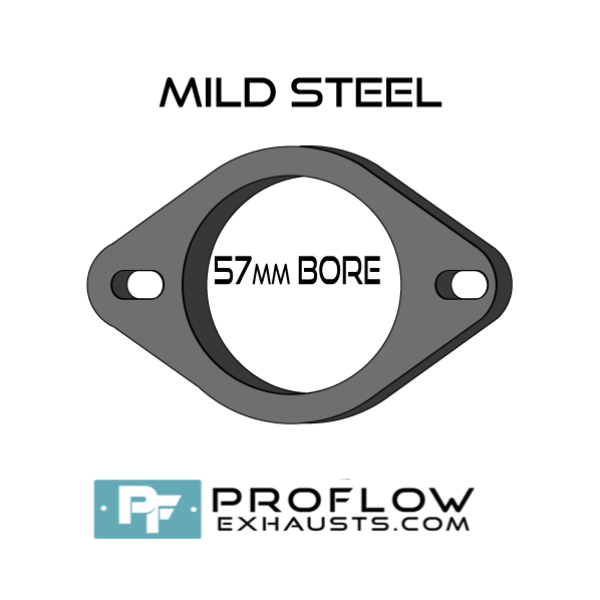 2 Pin Mild Flanges 57mm