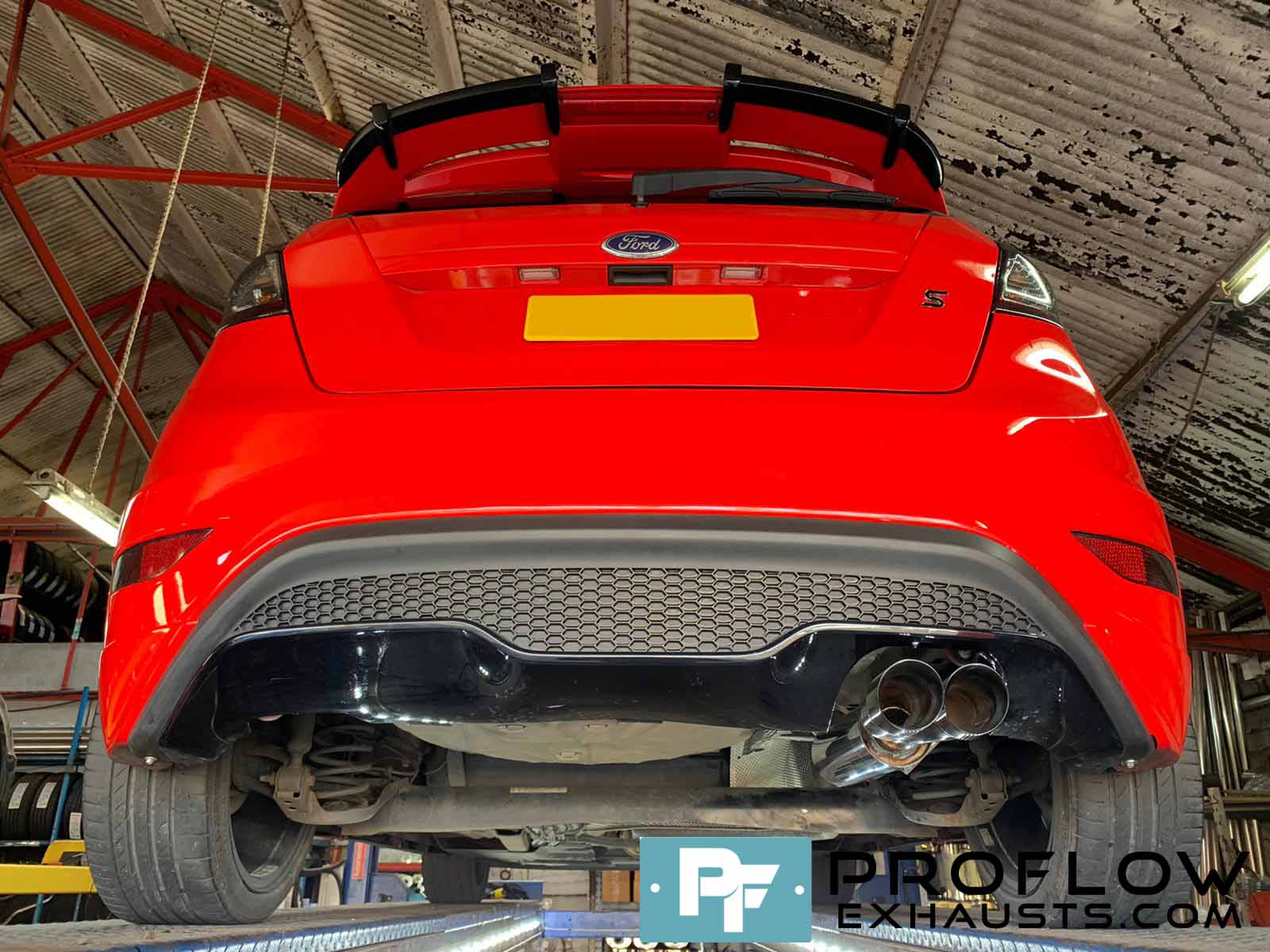 Proflow Exhausts Custom Built Back Box and Twin Tailpipe for Ford Focus