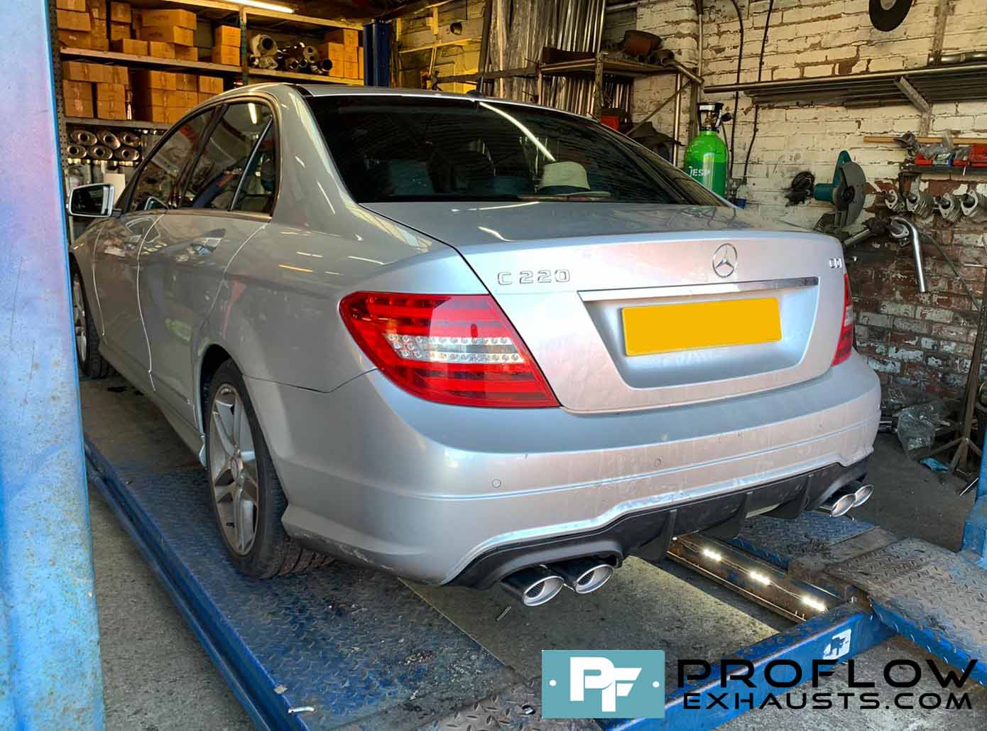 Proflow Custom Built Exhaust Stainless Steel for Mercedes C220