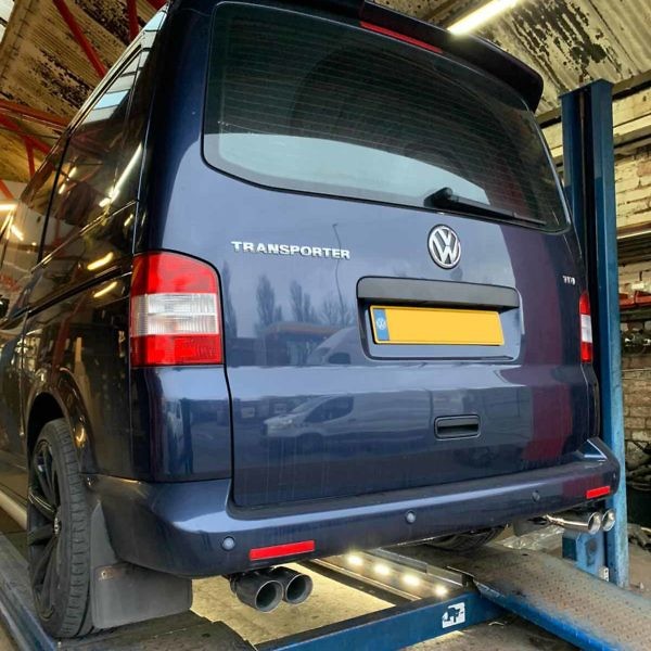 Proflow Custom Built Exhaust VW T5.1 Transporter Middle and Dual Rear