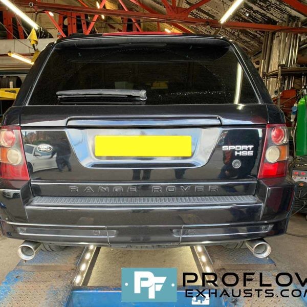 Range Rover Sport Custom Stainless Steel Exhaust Middle and Rear TX074 Tailpipes