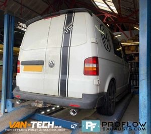 Vw Transporter T5 Custom Built Exhaust Proflow Stainless Steel (2)