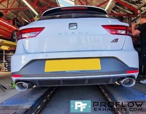 Proflow Custom Built Stainless Steel Dual Back Boxes Seat Cupra Exhaust (4)