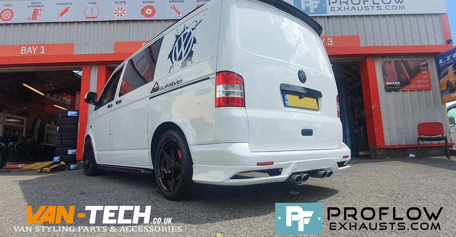 Proflow Custom VW T5.1 Transporter Dual Middle Exhaust (1)