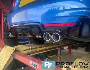 Custom Exhaust Back Box Delete With Dual Twin Tailpipes Made From Stainless Steel For BMW 4 Series (2)