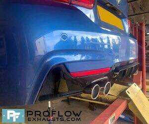 Custom Exhaust Back Box Delete With Dual Twin Tailpipes Made From Stainless Steel For BMW 4 Series (5)