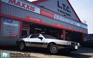 Proflow Custom Exhaust Back Box with Dual Exit for a Delorean