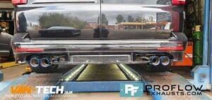 Custom Built Exhaust With Twin Tailpipes For VW Transporter T6 (1)