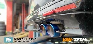 Custom Built Exhaust With Twin Tailpipes For VW Transporter T6 (3)