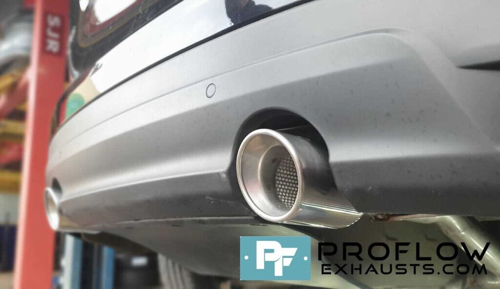 Proflow Custom Exhaust Jaguar FPace Single to Dual Exit Conversion