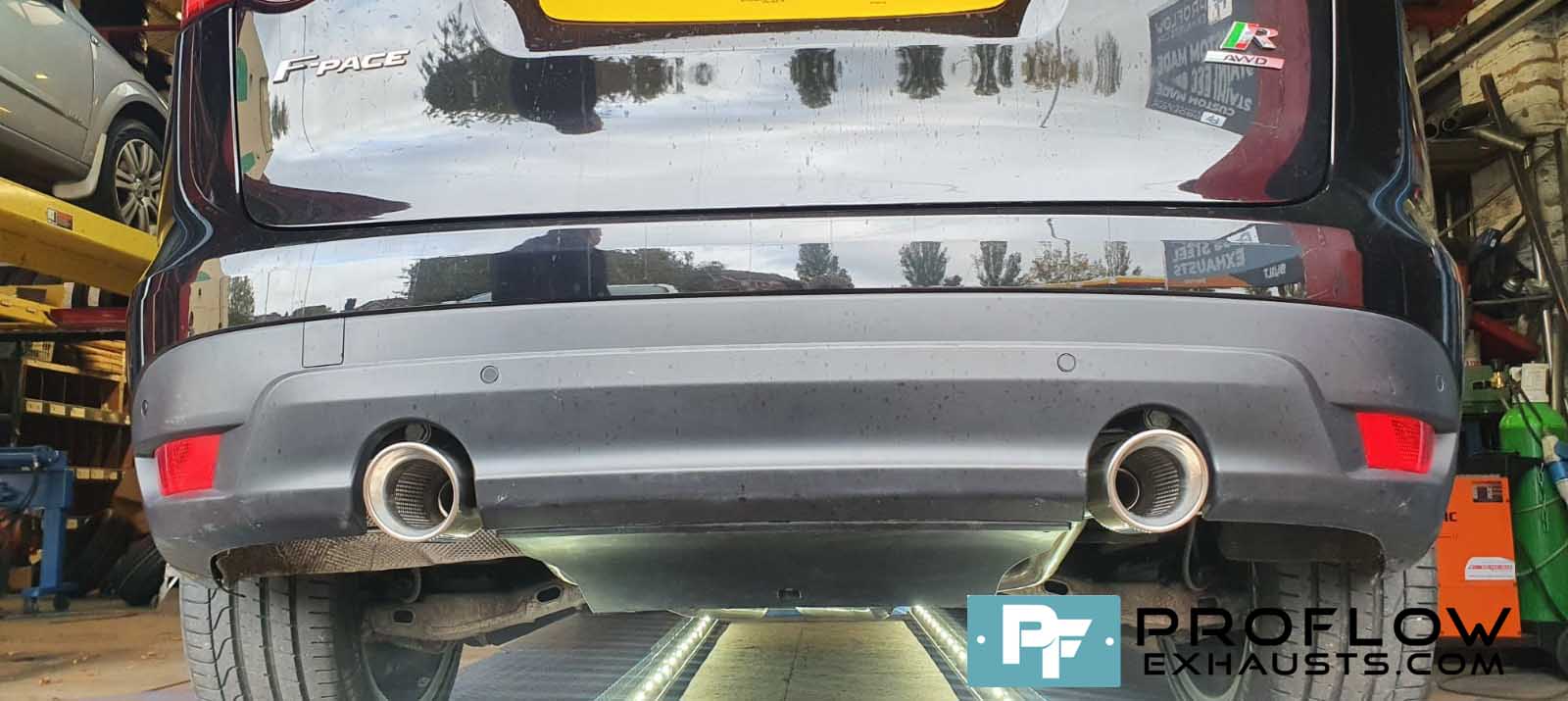 Proflow Custom Exhaust Jaguar F Pace Single To Dual Exit Conversion For