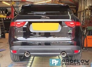 Proflow Custom Exhaust Jaguar F Pace Single To Dual Exit Conversion For Made From Stainless Steel 50mm Pipework (1)