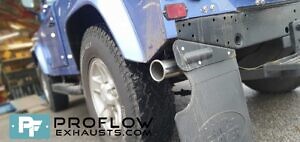 Land Rover Defender Custom Built Exhaust Straight Pipe From Turbo Back (4)