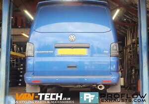 VW Transporter T5 Custom Exhaust Middle and Rear with Single Exit Tailpipe