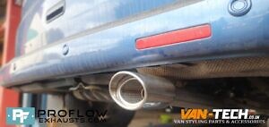 VW Transporter T5 Custom Exhaust Middle and Rear with Single Exit Tailpipe