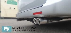VW Transporter T5 Custom Exhaust with Dual Twin Tailpipes made from stainless steel