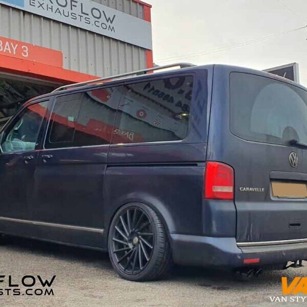 VW T5.1 Transporter Custom Stainless Steel Exhaust with Dual Exit Twin Tailpipes