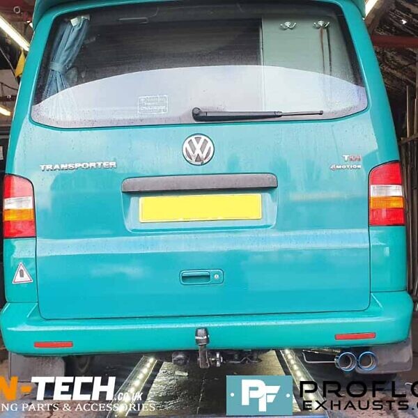 Custom Built Proflow Exhaust for VW Transporter T5 Motion made from stainless steel