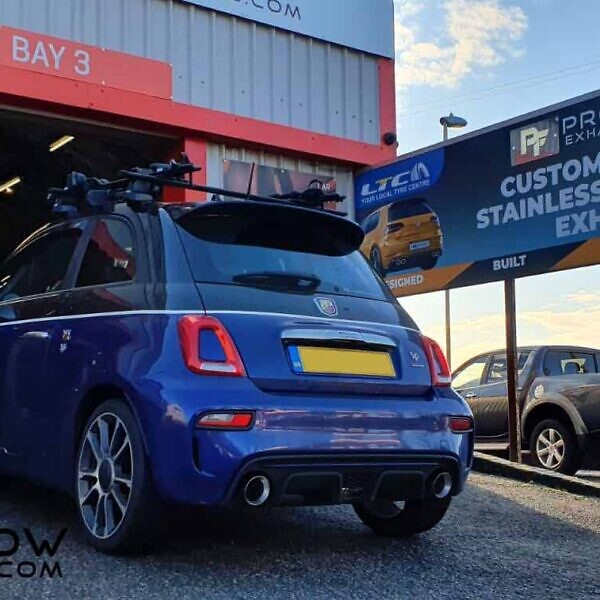 Proflow custom Built Exhaust for Fiat 500 Arbath Back Box with Dual Exit