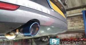 Proflow Exhausts Stainless Steel Back Box and TX196 Burnt Effect Tailpipe for VW Polo GTI