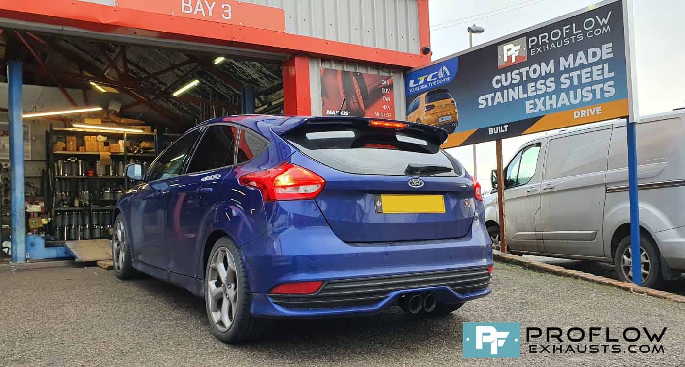 Proflow Exhausts Stainless Steel Back Box Delete and Twin Tailpipe TX 282B for Ford Focus ST