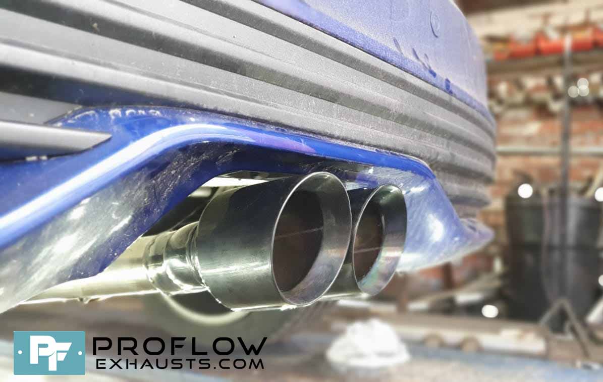 Proflow Exhausts Stainless Steel Back Box Delete and Twin Tailpipe TX