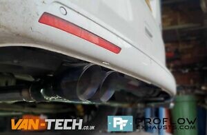 Custom Built Stainless Steel Proflow Exhaust for VW Transporter T5.1