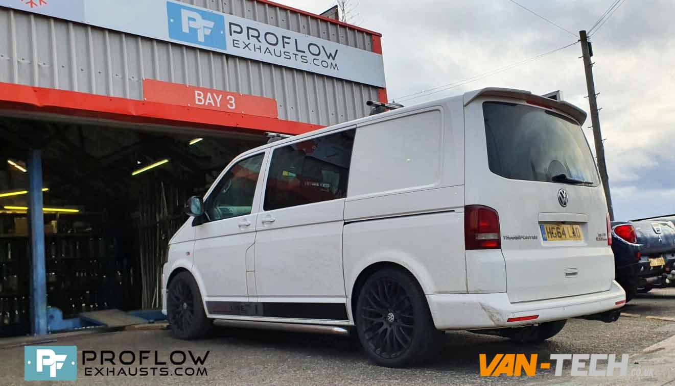 Custom Built Stainless Steel Proflow Exhaust for VW Transporter T5.1