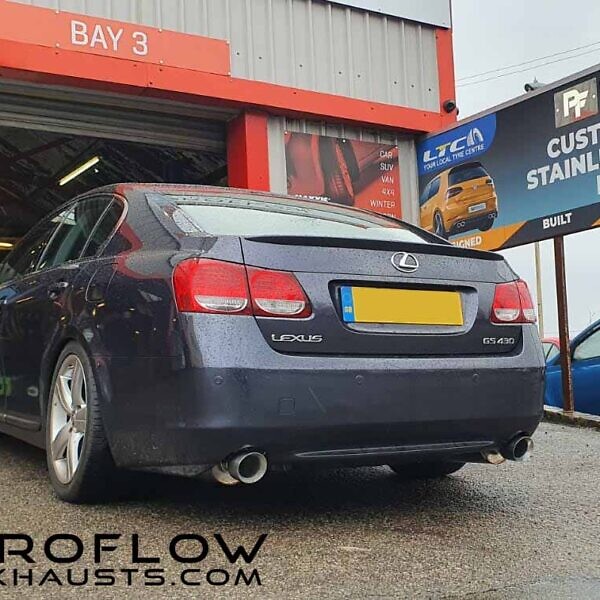 Proflow Exhausts Stainless Steel Back Boxes Dual Exit For Lexus GS430 (8)