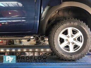 Ford Ranger Custom Exhaust Middle Dual Exit With TX84 B Tailpipes Made From Stainless Steel (1)