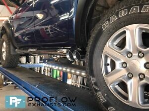 Ford Ranger Custom Exhaust Middle Dual Exit With TX84 B Tailpipes Made From Stainless Steel (5)