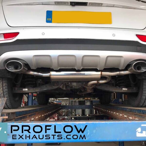 Stainless Steel Back Box with Dual Exit Custom Exhaust for Kia Sportage