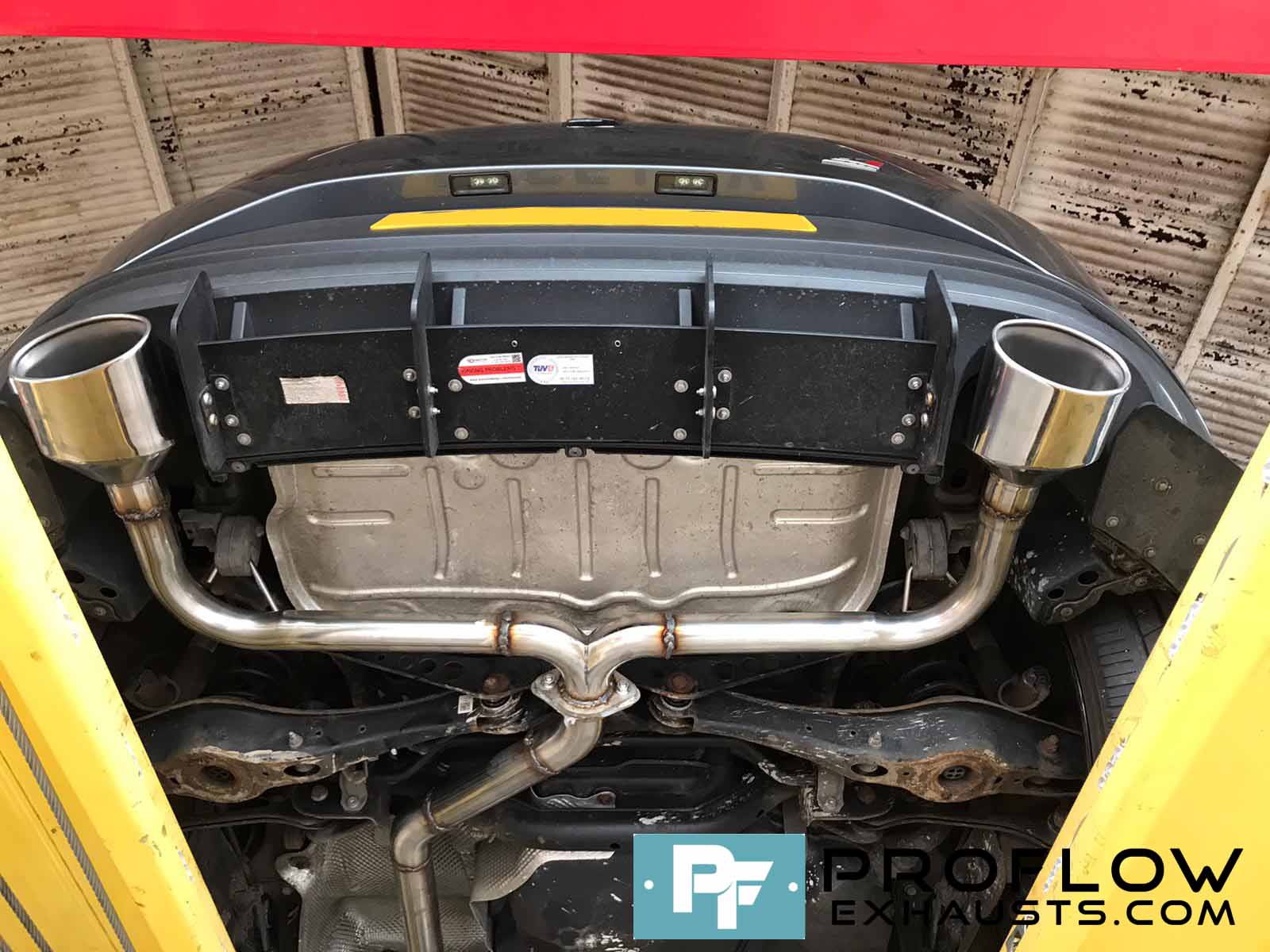 Seat Leon Custom Built Exhaust Middle and Back Box Delete with Dual