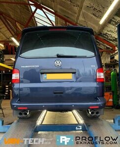 VW Transporter T5 T5.1 Exhaust Proflow Custom Stainless Steel Dual Exit With Dual Exit (6)