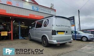 VW Transporter T5 T5.1 Exhaust Proflow Custom Stainless Steel Dual Exit With Dual Exit (9)