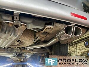 VW Transporter T5 Proflow Custom Exhuast Stainless Steel Single Exit With Twin Tailpipe (1)
